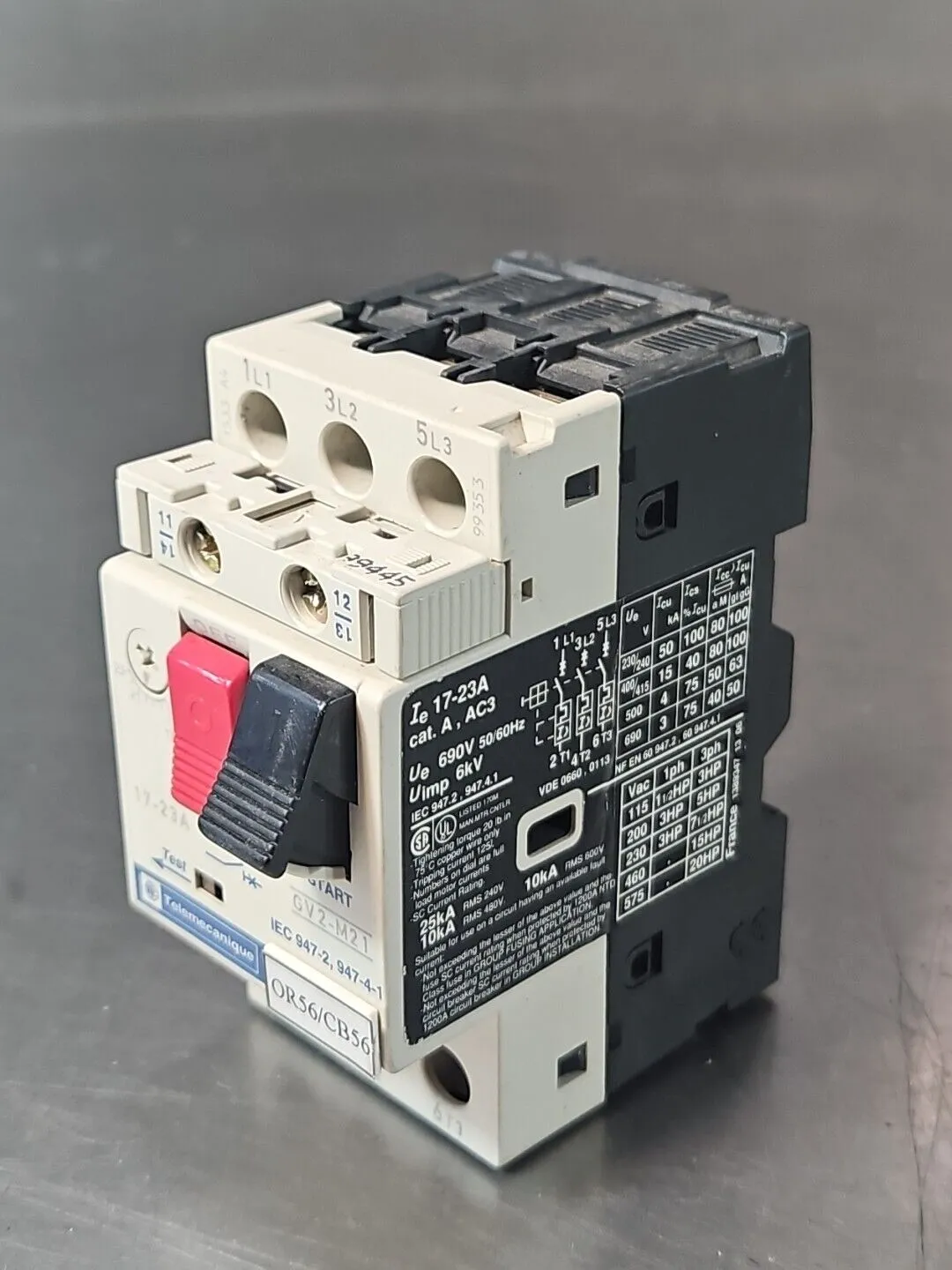 Telemecanique GV2-M21 Motor Circuit Breaker loc4E21