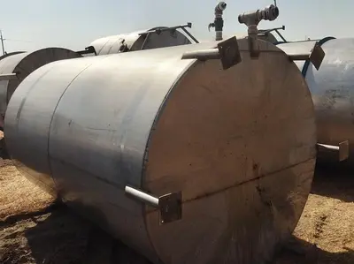 Tank, 2,000 Gallon, Stainless Steel, Agitated, 6' X 10' #S745308
