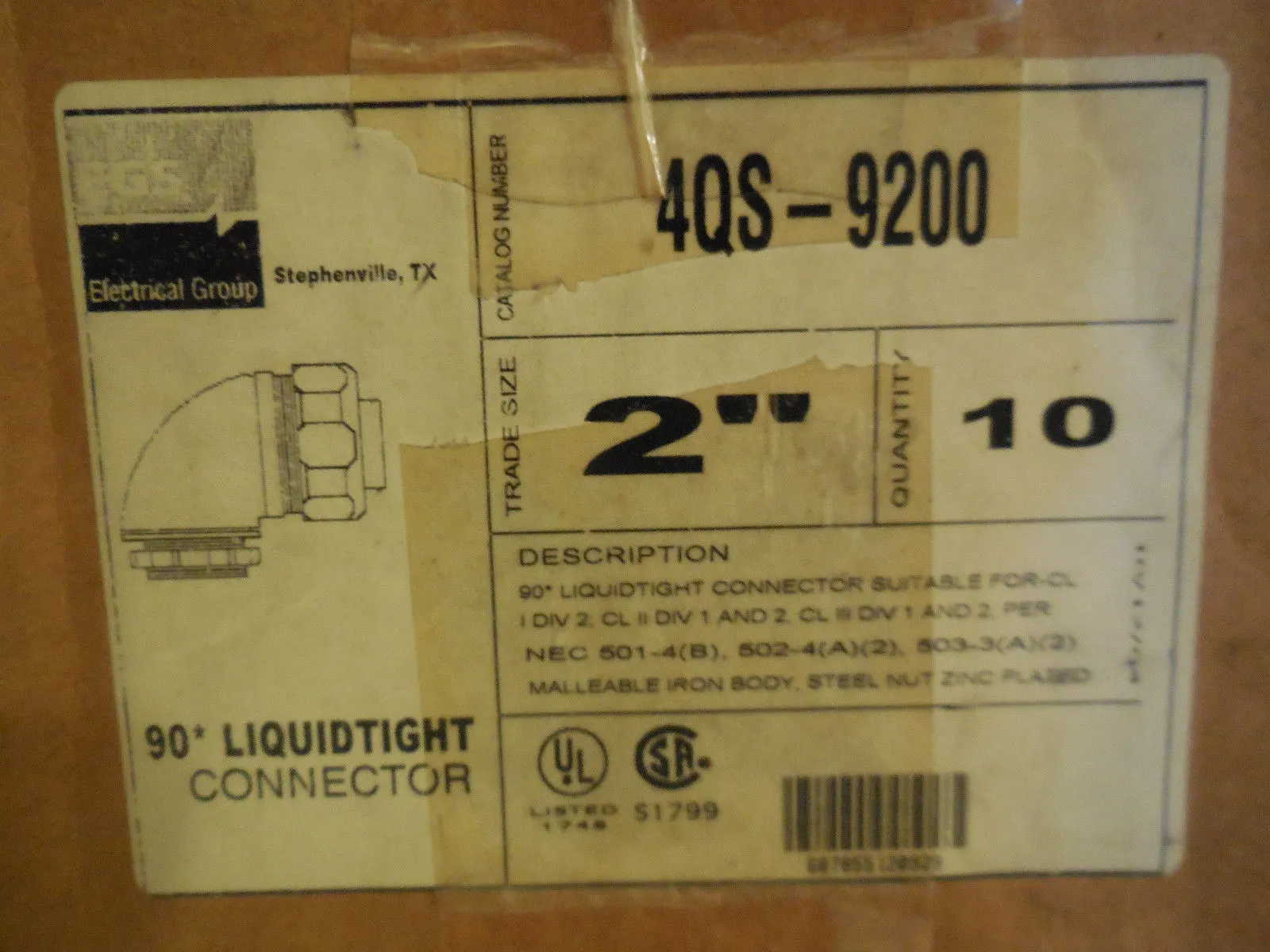 10 NEW EGS 4QS-9200 CONNECTOR 4QS9200