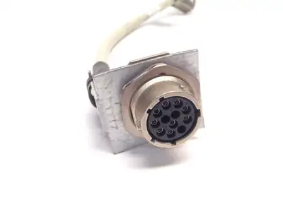 12 Pin Watertight Female Connector to D-Sub Robot Cableset 300V 80Deg C 13" Inch - Used