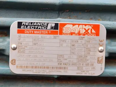 30 hp, 460 volts, 1765 rpm, 285LPH Severe Duty Motor