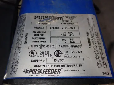 USED PULSATRON LPB3MAVTC1520B1211915