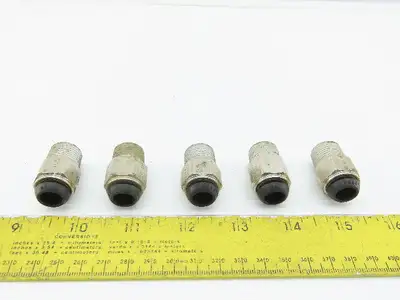 Parker 3/8" NPT x 10mm Tube Push To Connect Stainless Steel Male Fitting Lot/ 5