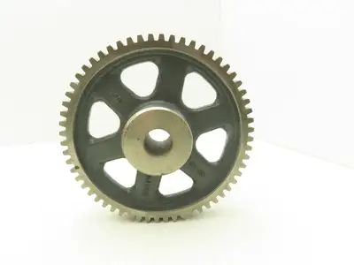 Boston Gear 10390 NH60 Spur Gear 60-Tooth 7.5" OD 1.25" W 1" Smooth Bore