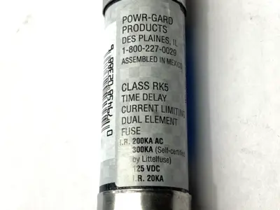 USED LITTELFUSE TIME DELAY INDICATOR FUSE CLASS RK5 250V 100A