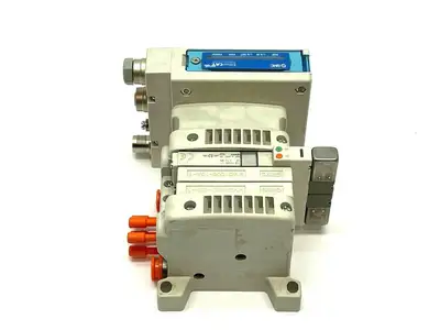 VV5QC11-03N3SDA-S | SMC  Manifold Base w/ VQC1400N-51 Solenoid - Used