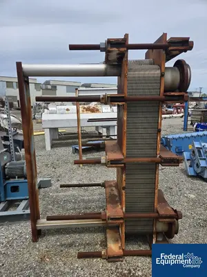 USED Superchanger 443.3 Sq Ft Tranter Superchanger Plate Heat Exchanger, 100#