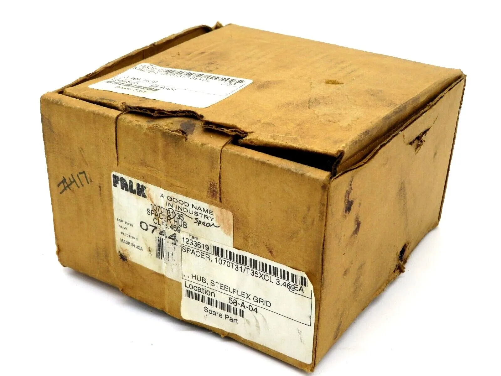 NEW FALK REXNORD 1070T31/T35XCL SPACER HUB 0744102 1070T31T35XCL