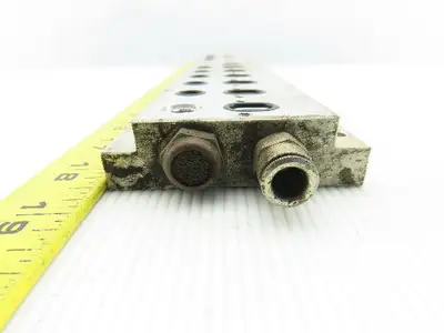 Vektor AG VP8100196 Pneumatic Manifold Block Base Aluminum 12 Station