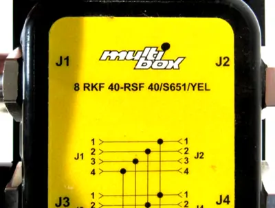 NEW TURCK 8 RKF 40-RSF 40/S651/YEL JUNCTION BOX 8RKF40RSF40S651YEL