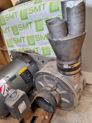 BALDOR CMM3314T INDUSTRIAL MOTOR WITH SONIC AIR SYSTEMS SONIC 100 BLOWER