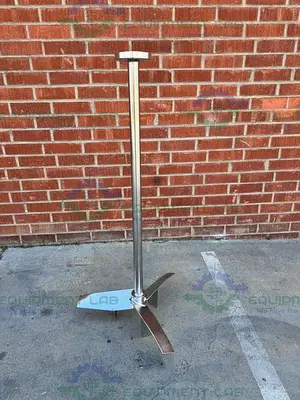 USED SCHOTT AG 316 STAINLESS STEEL IMPELLER 58" HEIGHT  X 6" FLANGE FITTING