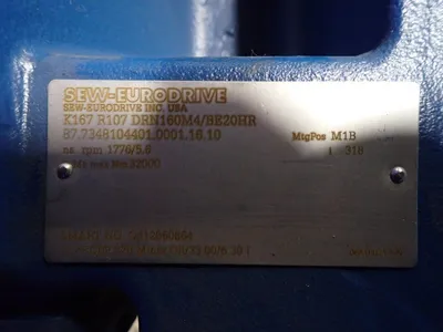 Used SEW K167 R107 DRN160M4/BE20HR Motors (misc) Ohio US | HGR 24 #728385