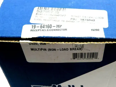 NEW MELTRIC CORPORATION 19-64160-HP RECEPTACLE/CONNECTOR DN20 20A 1964160 HP