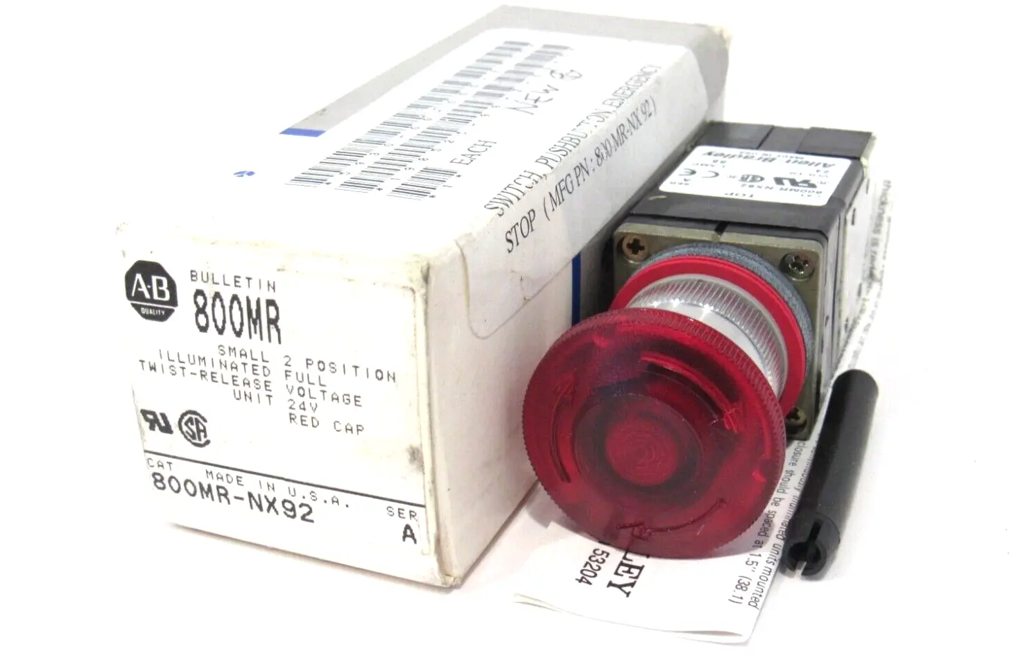 NEW ALLEN BRADLEY 800MR-NX92 PUSHBUTTON SER.A 800MRNX92