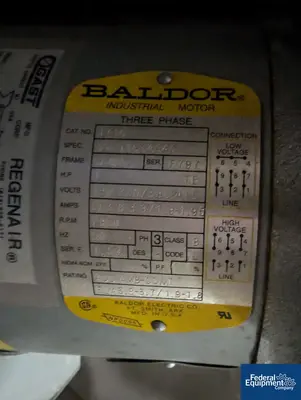 USED Vector Vector Coating Pan, Model LDCS 3, S/S