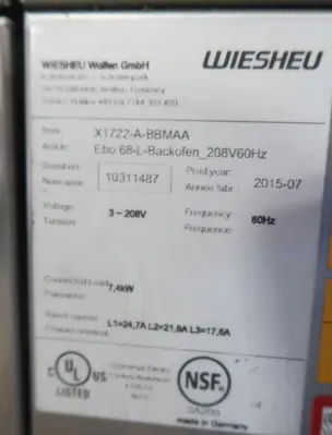 USED WIESHEU X1722-A-BBMAA