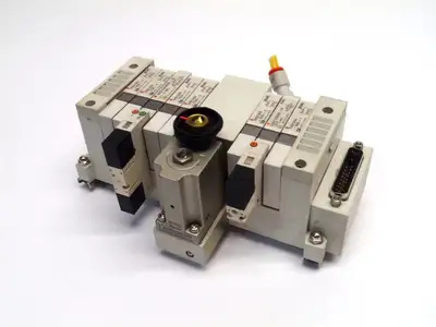 USED SMC PNEUMATIC MANIFOLD