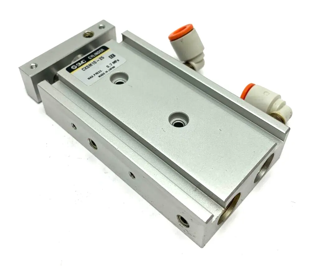 CXSM10-25 | SMC  Dual Rod Guided Pneumatic Cylinder 10mm Bore 25mm Stroke - Used
