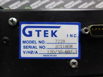 GTEK 7228 EPROM Programmer 120V 50/60 Hz .1 A Used