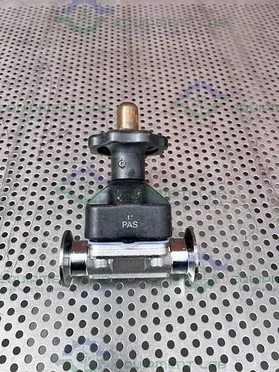 Used ITT PURE FLO 1-316L-RA25MAX-CWP150 DIAPHRAGM VALVE W/ 1" SANITARY FITTING Valves/Fittings California US | Equipment Lab #485538