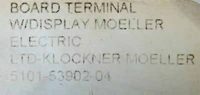 USED KLOCKNER MOELLER 5101-53902-04 OPERATOR PANEL 51015390204