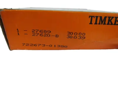 NEW TIMKEN 27689 -27620-B TAPERED ROLLER BEARINGS 722673-01380