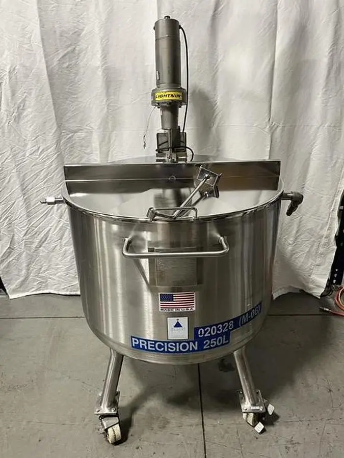USED JACKETED  PORTABLE  PRECISION  STAINLESS 250  LITER