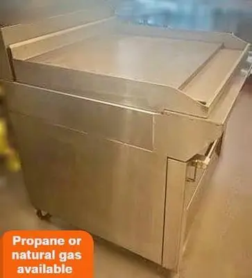 Garland Gas flat top grill with convection oven below