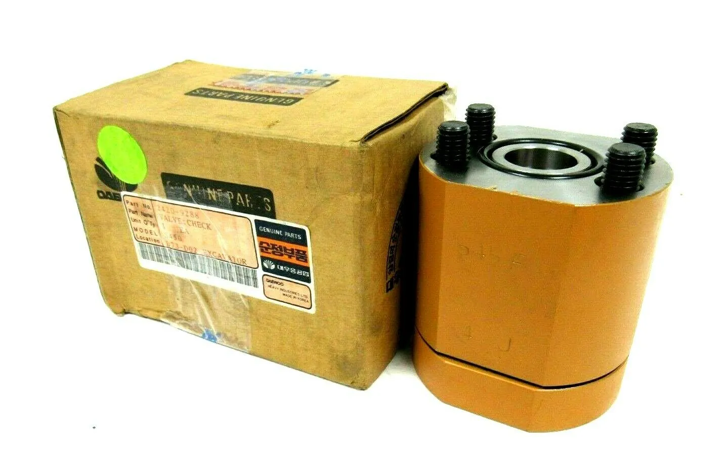 NEW DAEWOO 2420-9288 CHECK VALVE S450 24209288