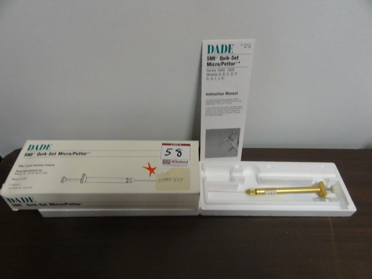 Used DADE SMI QUIKSET Pipettes Connecticut US | BG Industrial Surplus #473281