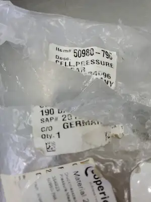 USED Coperion 50980-790 Pressure Load Cell, 190 Bar