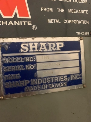 2009 SHARP TMV Vertical Mills | PM Machines (14)