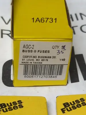 New | in-Stock COOPER BUSSMANN AGC-2 Miscellaneous Equipment (Electrical & Power) | Surplus Asset Holdings #1202257