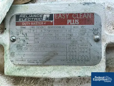 USED Lee Industries 360 Gal Lee Reactor, 304 S/S, 20/100#