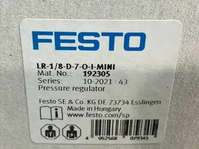 Used FESTO LR1/8D7OIMINI Miscellaneous MRO Ohio US | HGR 24 #1519968