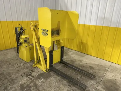48" HYDRAULIC PALLET INVERTER / FLIPPER / UPENDER MACHINE: STOCK #22798