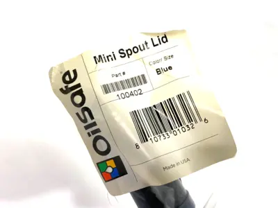 NEW OILSAFE MINI SPOUT LID, BLUE