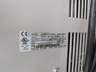 VFD Control Panel with Breaker Switch