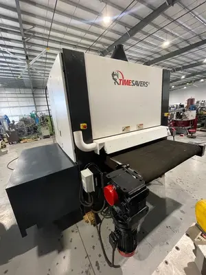52" TIMESAVER 4121-25-00 DUAL HEAD METAL WET BELT SANDER