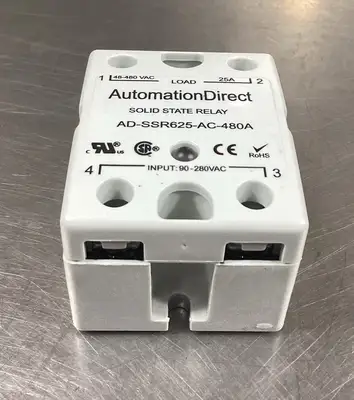Used AutomationDirect AD-SSR625-AC-480A Relays & Switches | Palmetto Automation #1151775