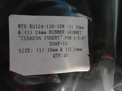 Rubber Grommet Cushion Inserts - Wts Rg124-110-158