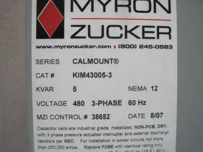 NEW MYRON ZUCKER KIM43002-3 CAPACITOR
