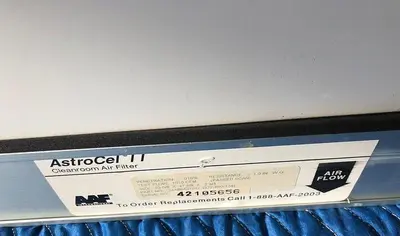 PURE AIRE CORP CFMD24100 WITH  ASTROCEL II CLEANROOM AIR FILTER 24A89A2T1H2