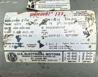 USED US MOTORS E499A 5-GRP