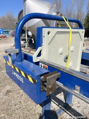 Used Evoqua J-Press 800G32 Filter Press – 313 Sq. Ft., 100 PSI, Built 2019