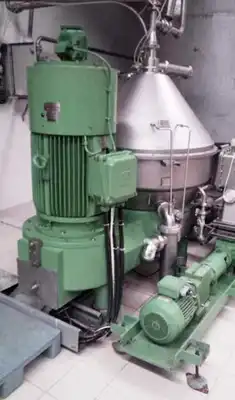 Westfalia SC 120-36-777 self-thinking clarifier centrifuge, 316SS.
