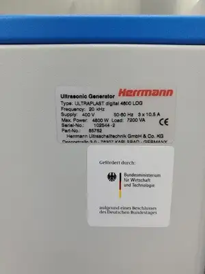 Used HERRMANN _UNKNOWN_ Ultrasonic Generators South Carolina US | Palmetto Automation #1544873