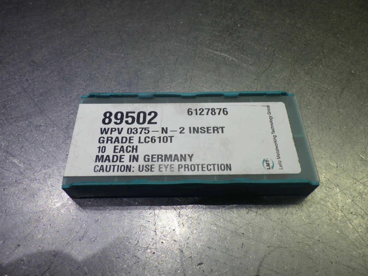 LMT Carbide Milling Inserts QTY10 WPV 0375-N-2 LC610T (LOC1062B)