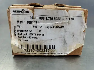 USED Rexnord 1050T HUB 1.750 BORE